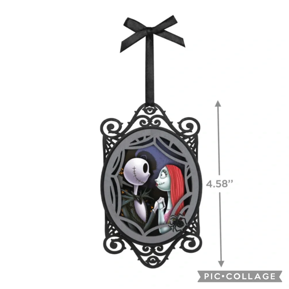 Hallmark Disney Nightmare Before Christmas Jack & Sally Gaze Ornament 2024